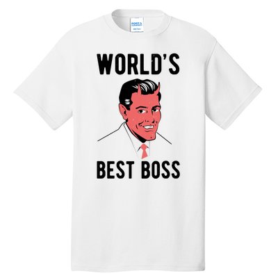 Worlds Best Boss Funny Evil Tall T-Shirt