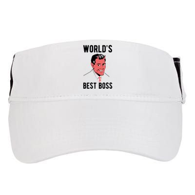 Worlds Best Boss Funny Evil Adult Drive Performance Visor