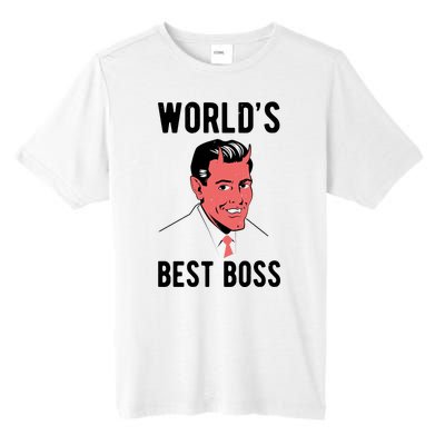 Worlds Best Boss Funny Evil Tall Fusion ChromaSoft Performance T-Shirt