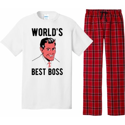 Worlds Best Boss Funny Evil Pajama Set