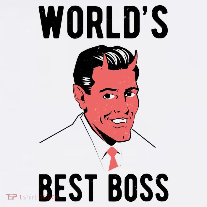 Worlds Best Boss Funny Evil Flatbill Hat