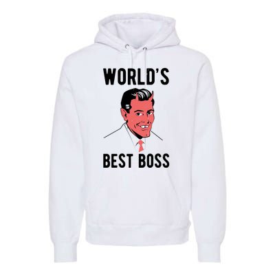 Worlds Best Boss Funny Evil Premium Hoodie