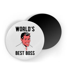 Worlds Best Boss Funny Evil Magnet