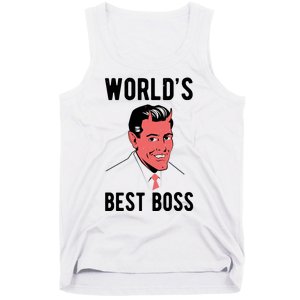 Worlds Best Boss Funny Evil Tank Top