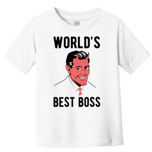 Worlds Best Boss Funny Evil Toddler T-Shirt