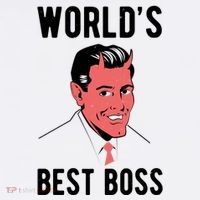 Worlds Best Boss Funny Evil Full Zip Hoodie
