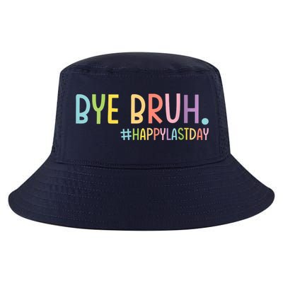 Womens Bye Bruh Teacher Happy Last Day Of School Hello Summer Funny VNeck Cool Comfort Performance Bucket Hat