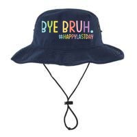 Womens Bye Bruh Teacher Happy Last Day Of School Hello Summer Funny VNeck Bucket Hat