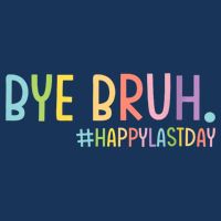 Womens Bye Bruh Teacher Happy Last Day Of School Hello Summer Funny VNeck Mesh Reversible Basketball Jersey Tank