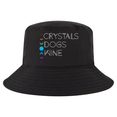 Witchy Bohemian Boho Crystals Dogs Wine Celestial Moon Witch Funny Gift Cool Comfort Performance Bucket Hat