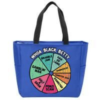 Whoa Black Betty Funny 70S Classic Rock Music Pie Chart Zip Tote Bag