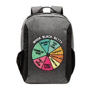 Whoa Black Betty Funny 70S Classic Rock Music Pie Chart Vector Backpack