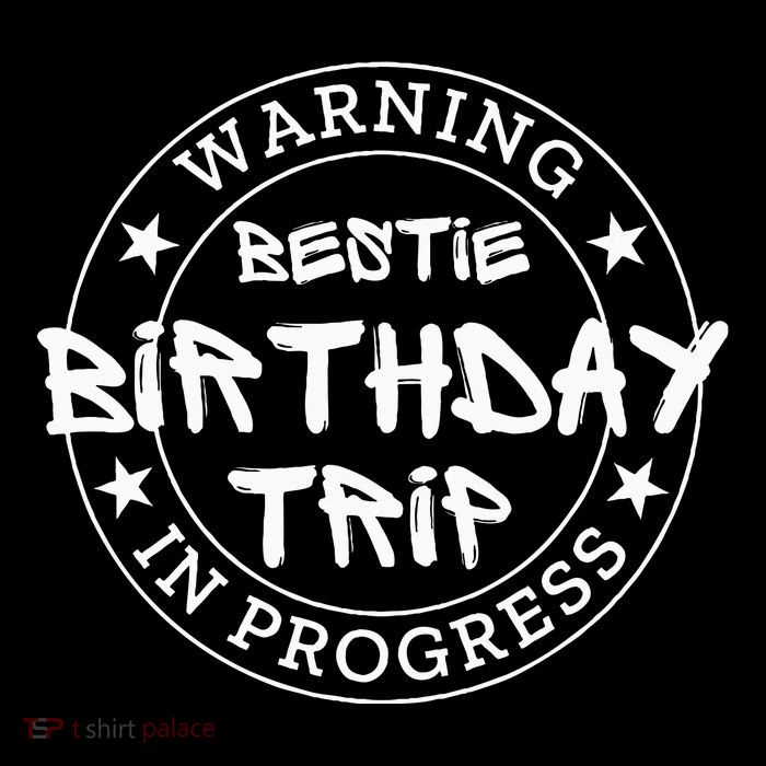 Warning Bestie Birthday Trip In Progress Matching Bd Baby Bodysuit