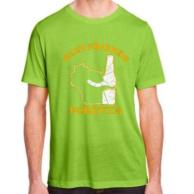 Wisconsin & Beer Best Friends Forever Adult ChromaSoft Performance T-Shirt