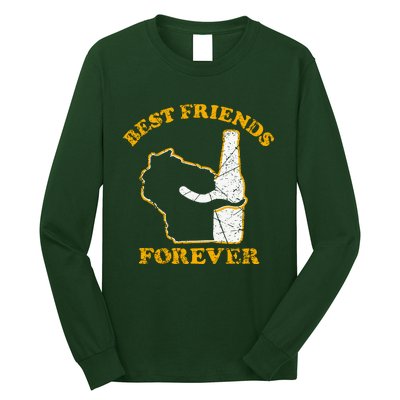 Wisconsin & Beer Best Friends Forever Long Sleeve Shirt