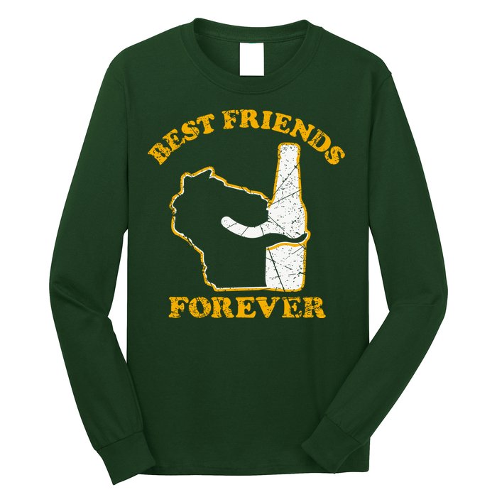 Wisconsin & Beer Best Friends Forever Long Sleeve Shirt