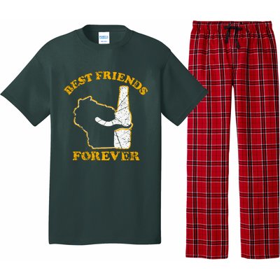 Wisconsin & Beer Best Friends Forever Pajama Set