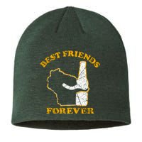 Wisconsin & Beer Best Friends Forever Sustainable Beanie