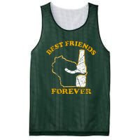 Wisconsin & Beer Best Friends Forever Mesh Reversible Basketball Jersey Tank