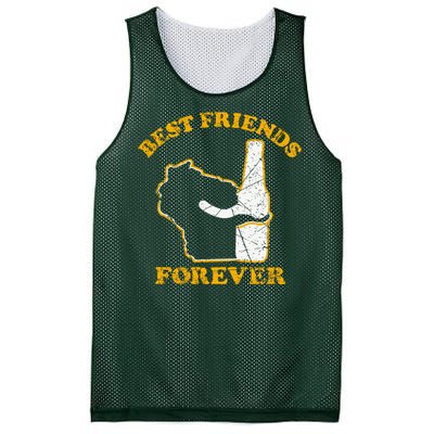 Wisconsin & Beer Best Friends Forever Mesh Reversible Basketball Jersey Tank