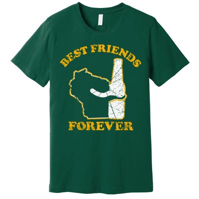 Wisconsin & Beer Best Friends Forever Premium T-Shirt