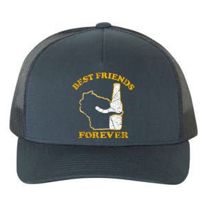 Wisconsin & Beer Best Friends Forever Yupoong Adult 5-Panel Trucker Hat