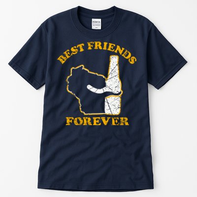 Wisconsin & Beer Best Friends Forever Tall T-Shirt