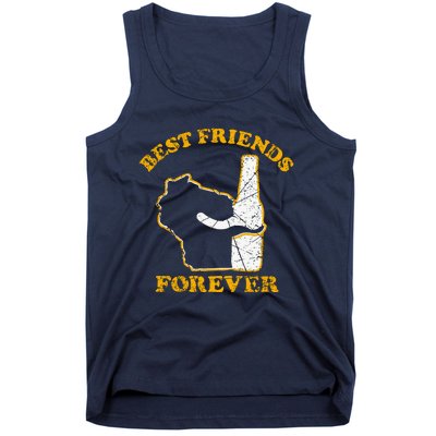 Wisconsin & Beer Best Friends Forever Tank Top