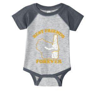 Wisconsin & Beer Best Friends Forever Infant Baby Jersey Bodysuit