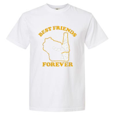 Wisconsin & Beer Best Friends Forever Garment-Dyed Heavyweight T-Shirt