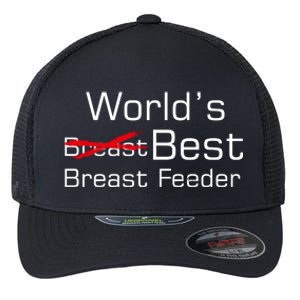 Worlds Best Breast Feeder Flexfit Unipanel Trucker Cap