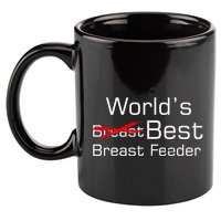 Worlds Best Breast Feeder 11oz C Handle Ceramic Mug