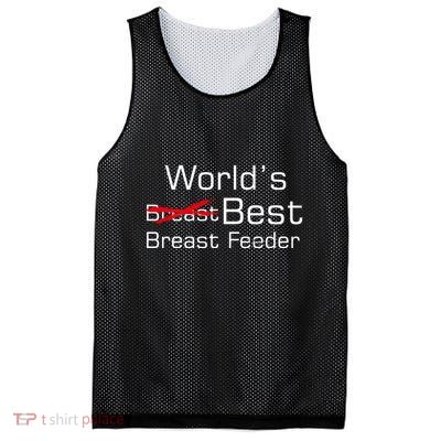 Worlds Best Breast Feeder Mesh Reversible Basketball Jersey Tank