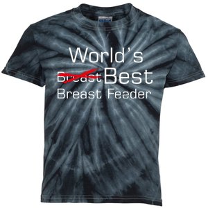 Worlds Best Breast Feeder Kids Tie-Dye T-Shirt