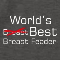 Worlds Best Breast Feeder Vector Backpack