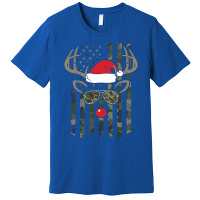 Whitetail Buck Bow Hunter Camo Funny Deer Hunting Christmas Great Gift Premium T-Shirt