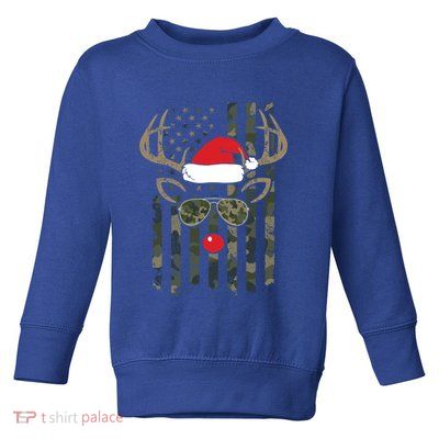 Whitetail Buck Bow Hunter Camo Funny Deer Hunting Christmas Great Gift Toddler Sweatshirt