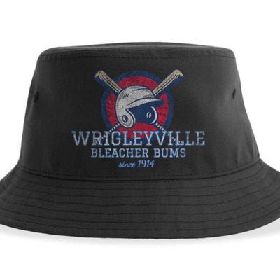 Wrigleyville Bleacher Bums Funny Baseball Sustainable Bucket Hat