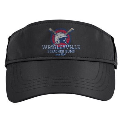 Wrigleyville Bleacher Bums Funny Baseball Adult Drive Performance Visor