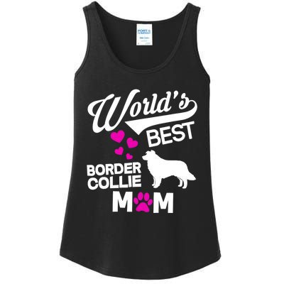 World's Best Border Collie Mom Ladies Essential Tank