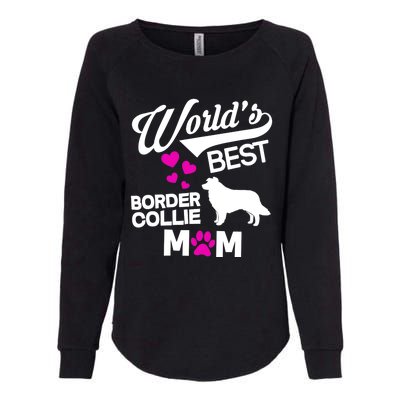 World's Best Border Collie Mom Womens California Wash Sweatshirt