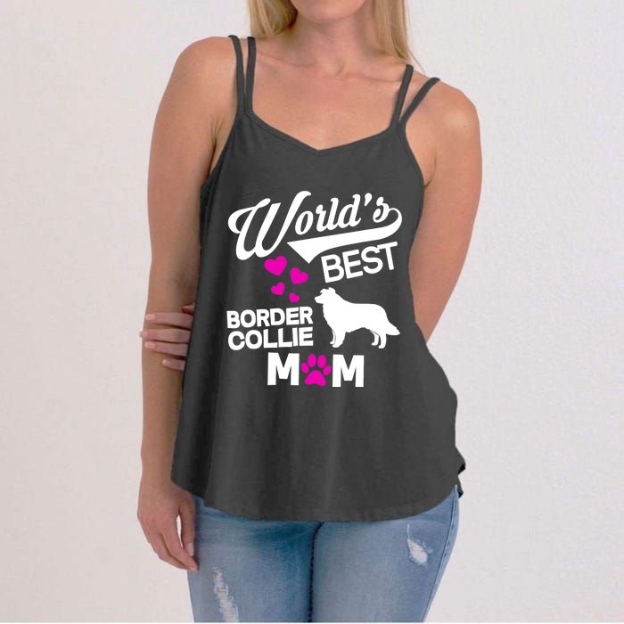 World's Best Border Collie Mom Women's Strappy Tank