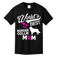 World's Best Border Collie Mom Kids T-Shirt