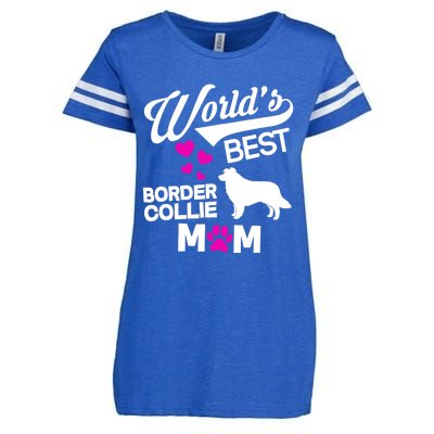 World's Best Border Collie Mom Enza Ladies Jersey Football T-Shirt