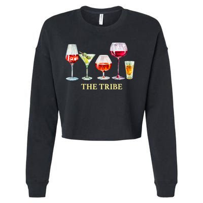 Women Bridesmaid Bachelorette Cropped Pullover Crew