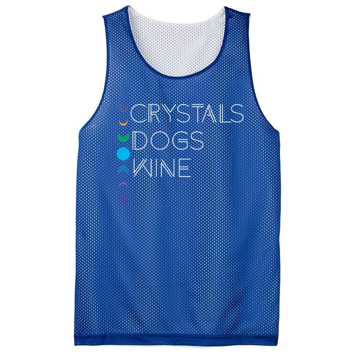 Witchy Bohemian Boho Crystals Dogs Wine Celestial Moon Witch Funny Gift Mesh Reversible Basketball Jersey Tank