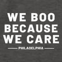 We Boo Because We Care Philadelphia Sports Vector Backpack