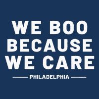 We Boo Because We Care Philadelphia Sports Infant Baby Jersey Bodysuit