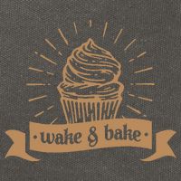 Wake & Bake Cupcake Baking Chef Cotton Canvas Backpack