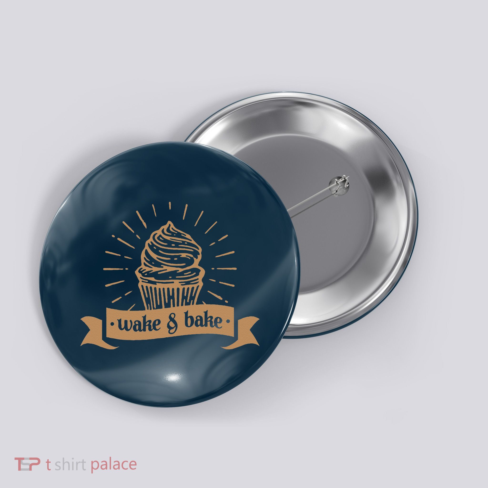 Wake & Bake Cupcake Baking Chef Button